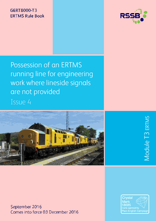 Possession of an ERTMS Running Line December 2016 Issue 4